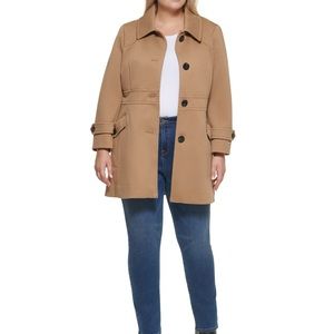 Tommy Hilfiger Single-Breasted Peacoat PLUS SIZE